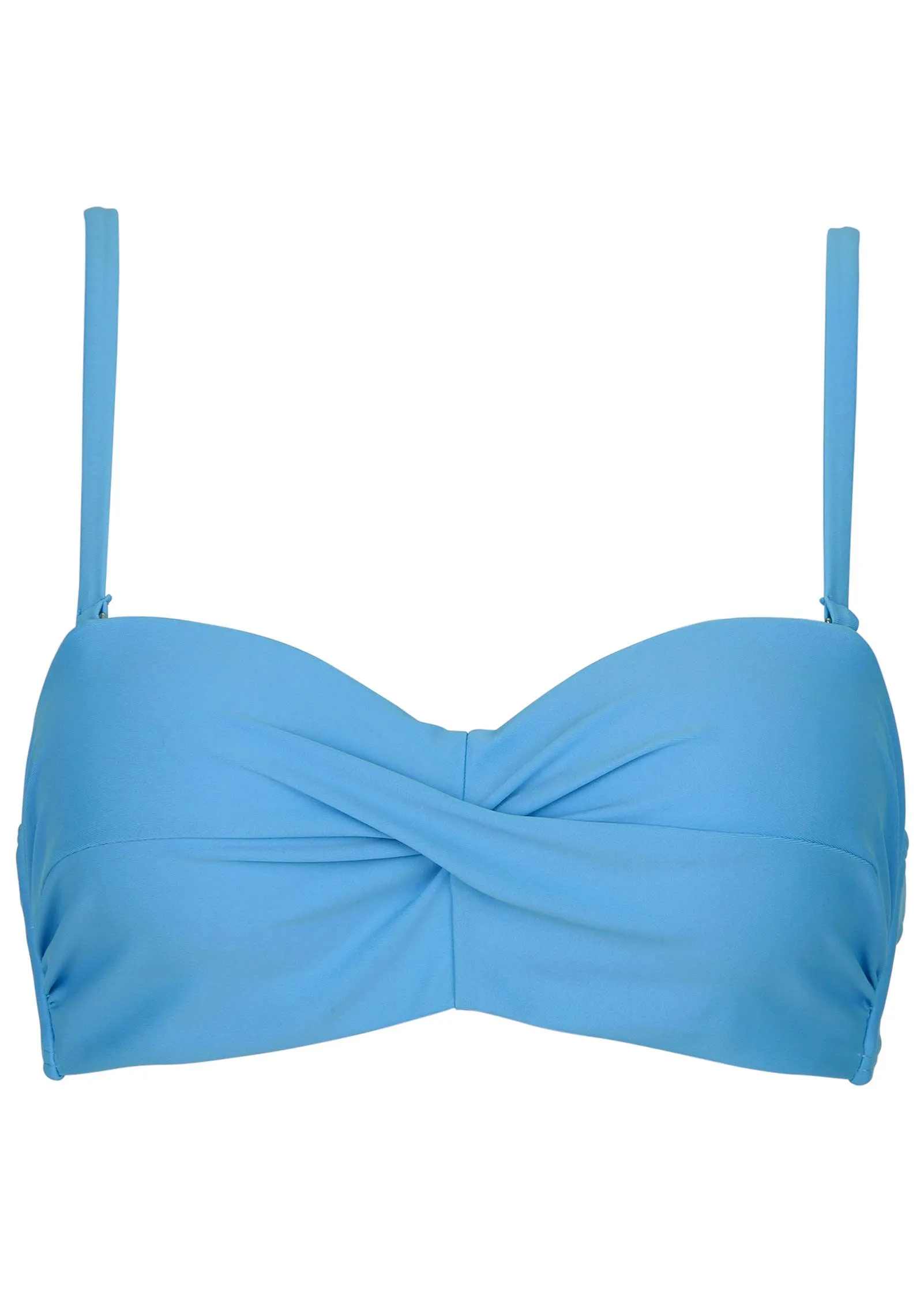 Amalfi Bandeau Bikini Top - Azure Blue