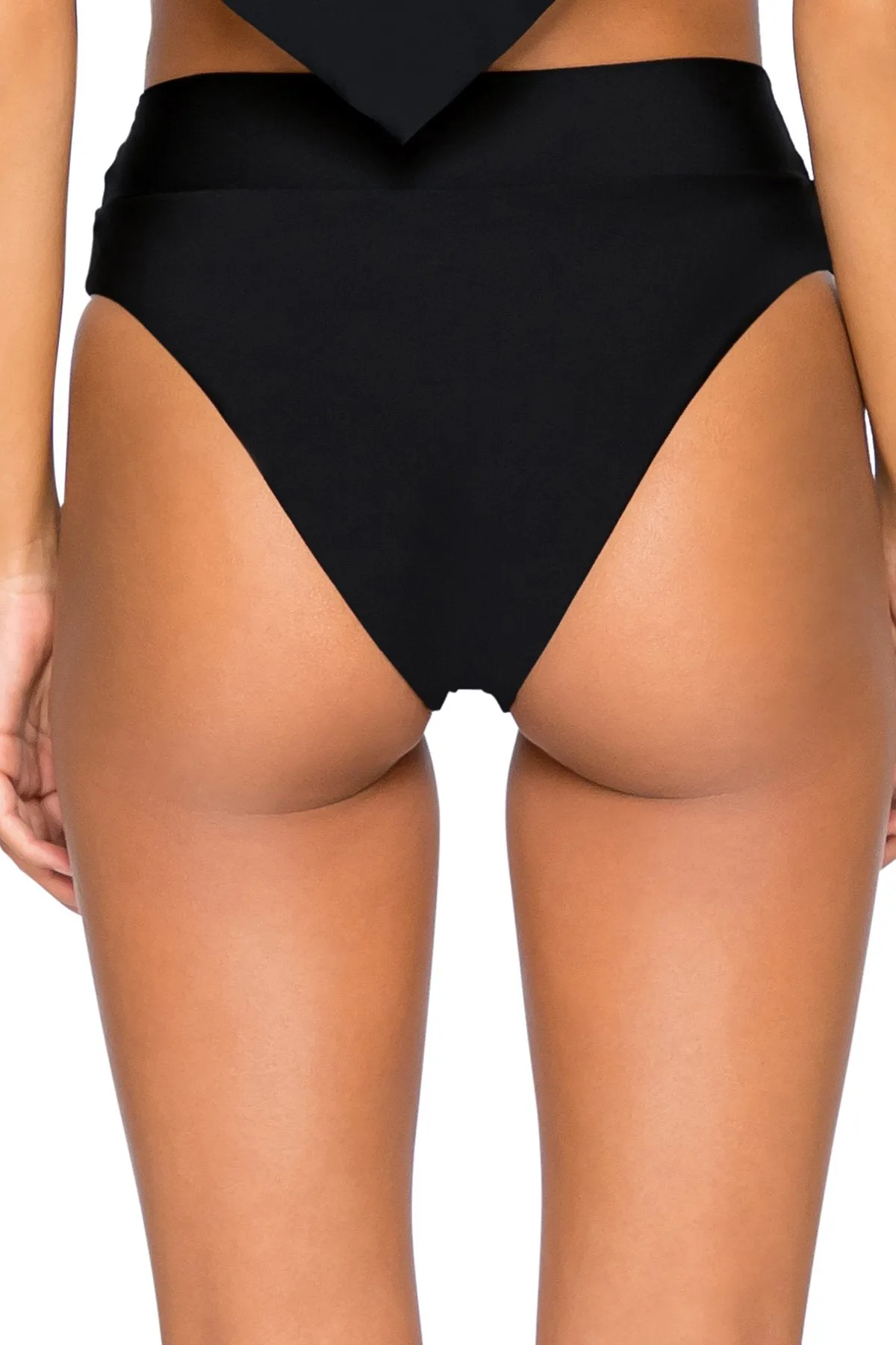 B Swim Black Out Cove Hi-Waist Bottom