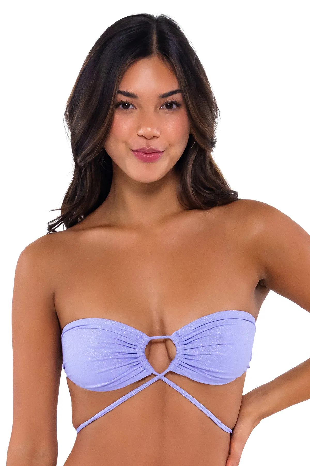 B Swim Lilac Lurex Sasha Top