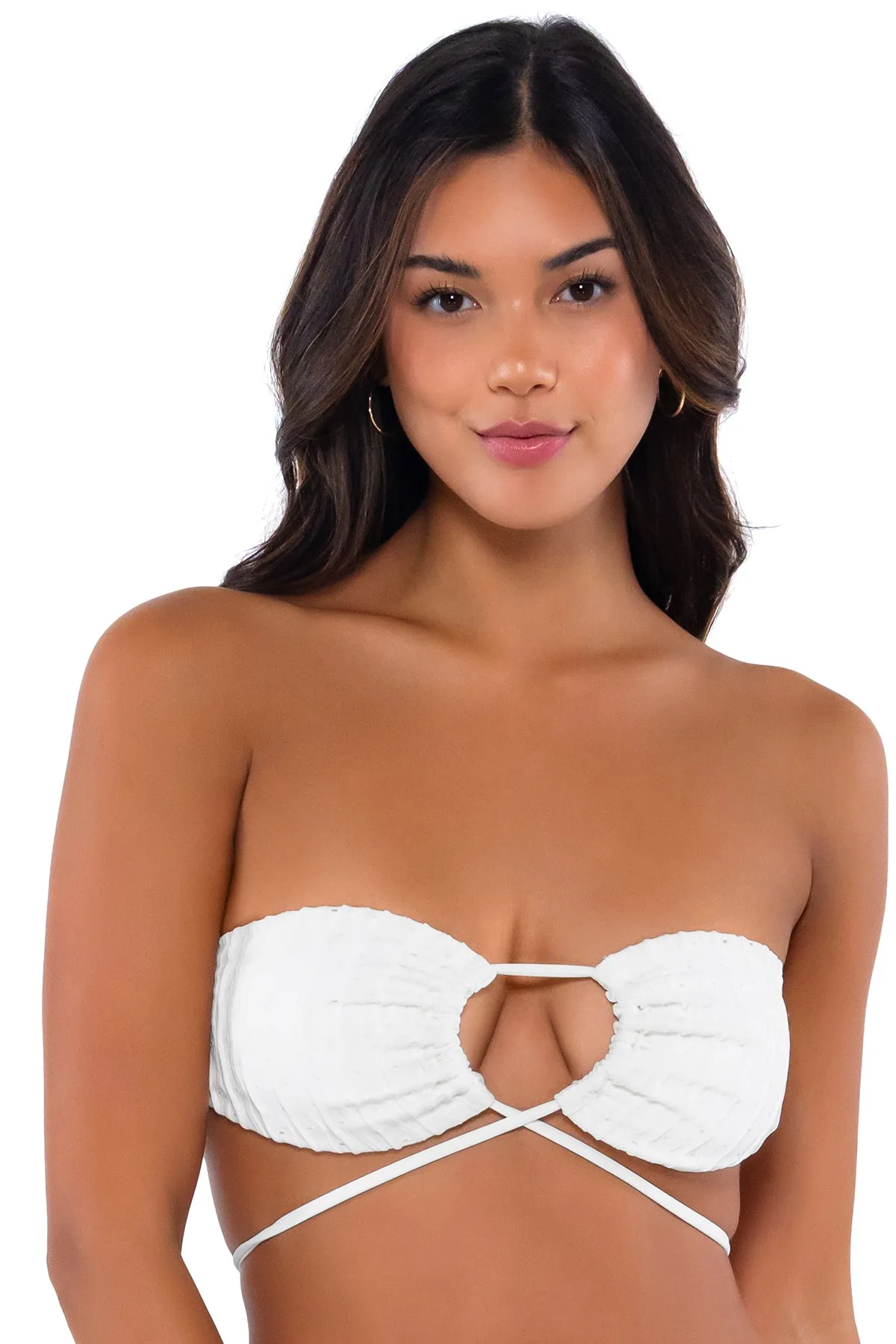 B Swim Sea Salt Eyelet Sasha Top