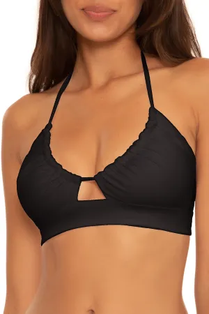 Becca Core Black Banded Top