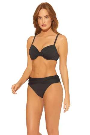 Bleu Rod Beattie Kore Black Twisted Underwire Top