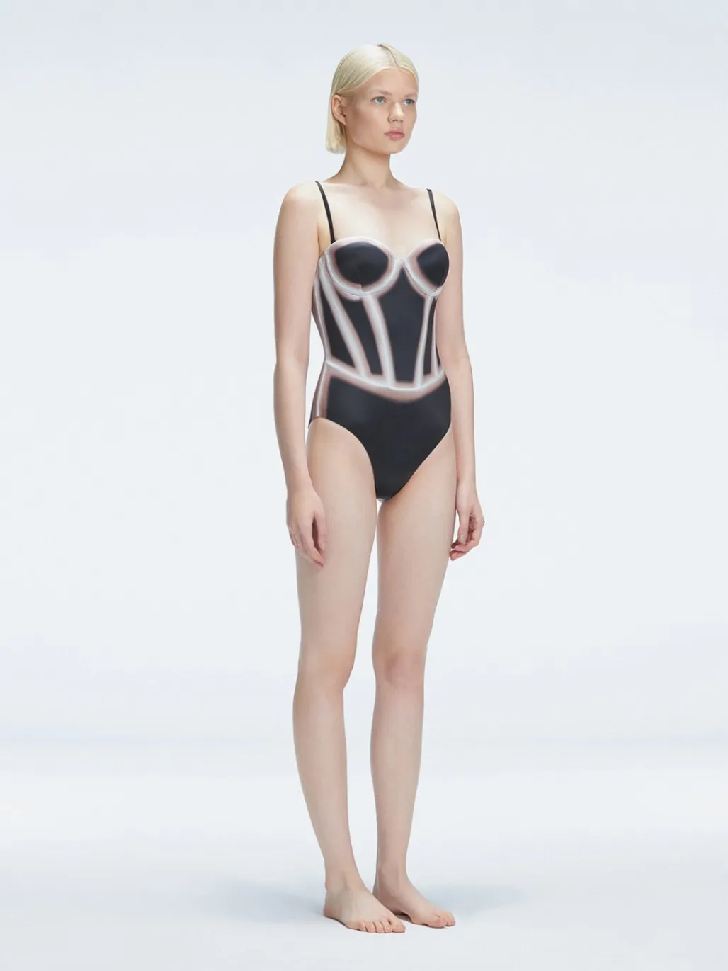 Camilla Black Bandeau One Piece Swimsuit