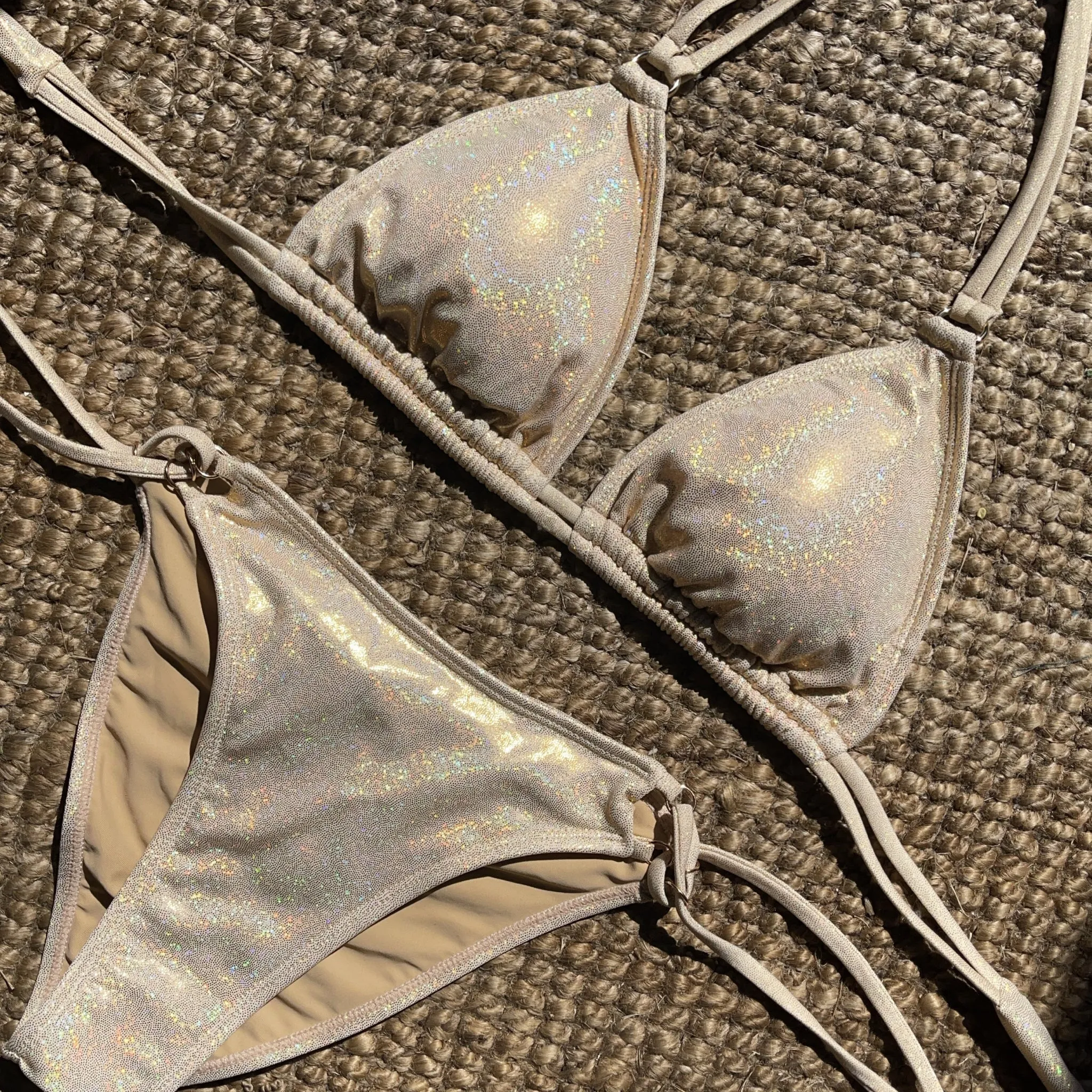 EDEN TOP - CHAMPAGNE GLITTER