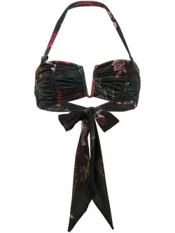 Fleur Deep V Bandeau Top | Floral