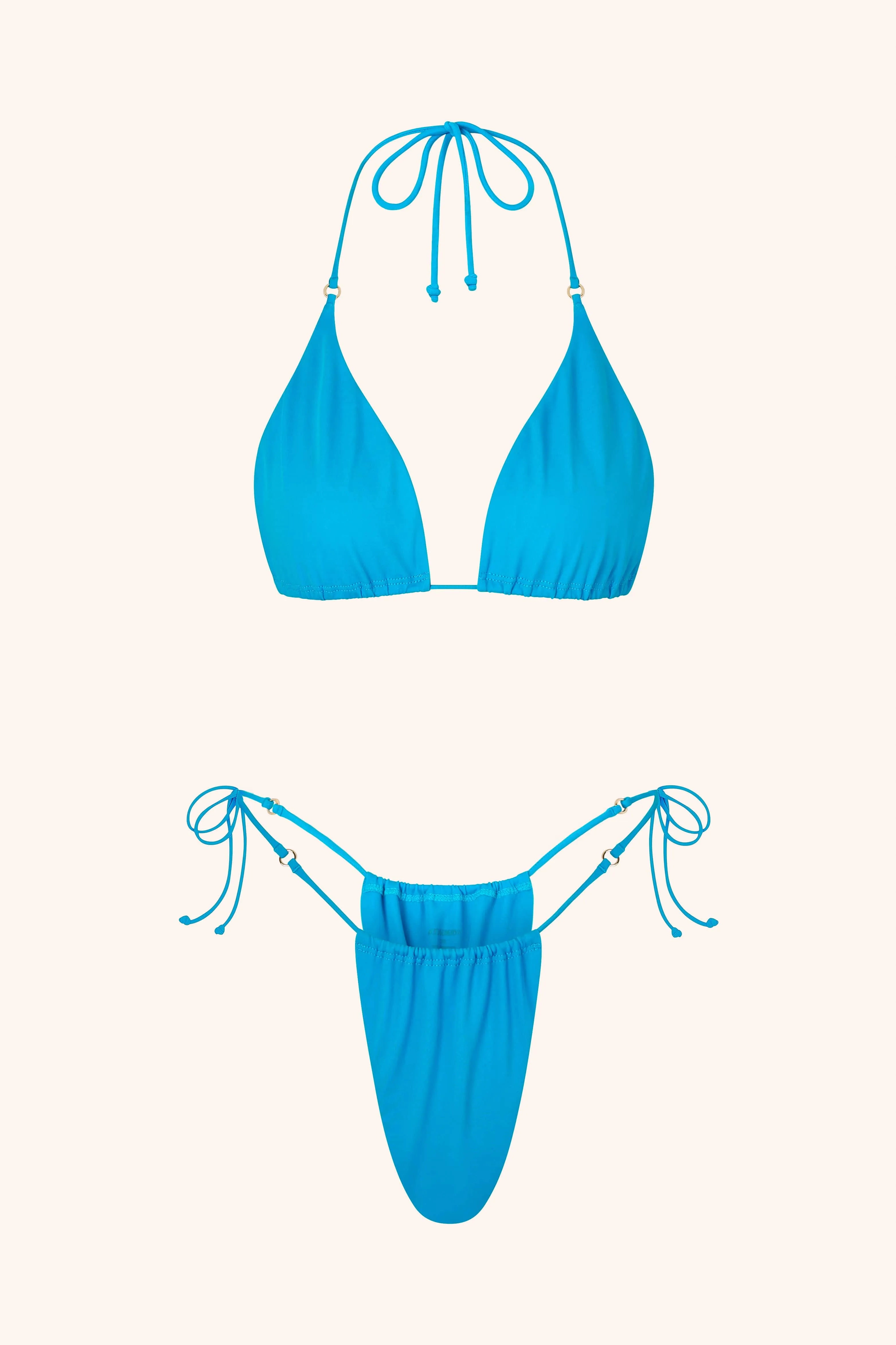 Halterneck Triangle Aquamarine