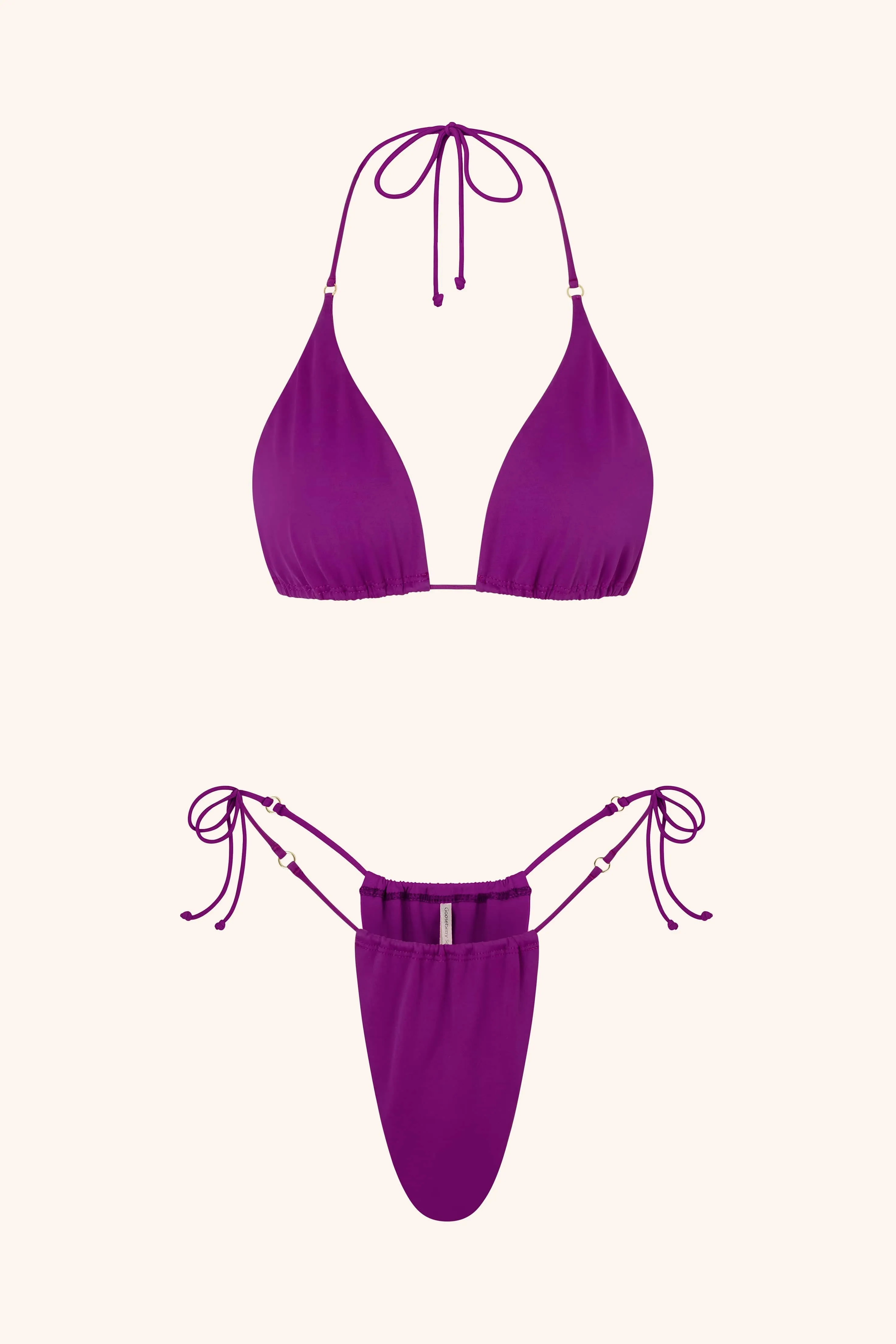 Halterneck Triangle Plum