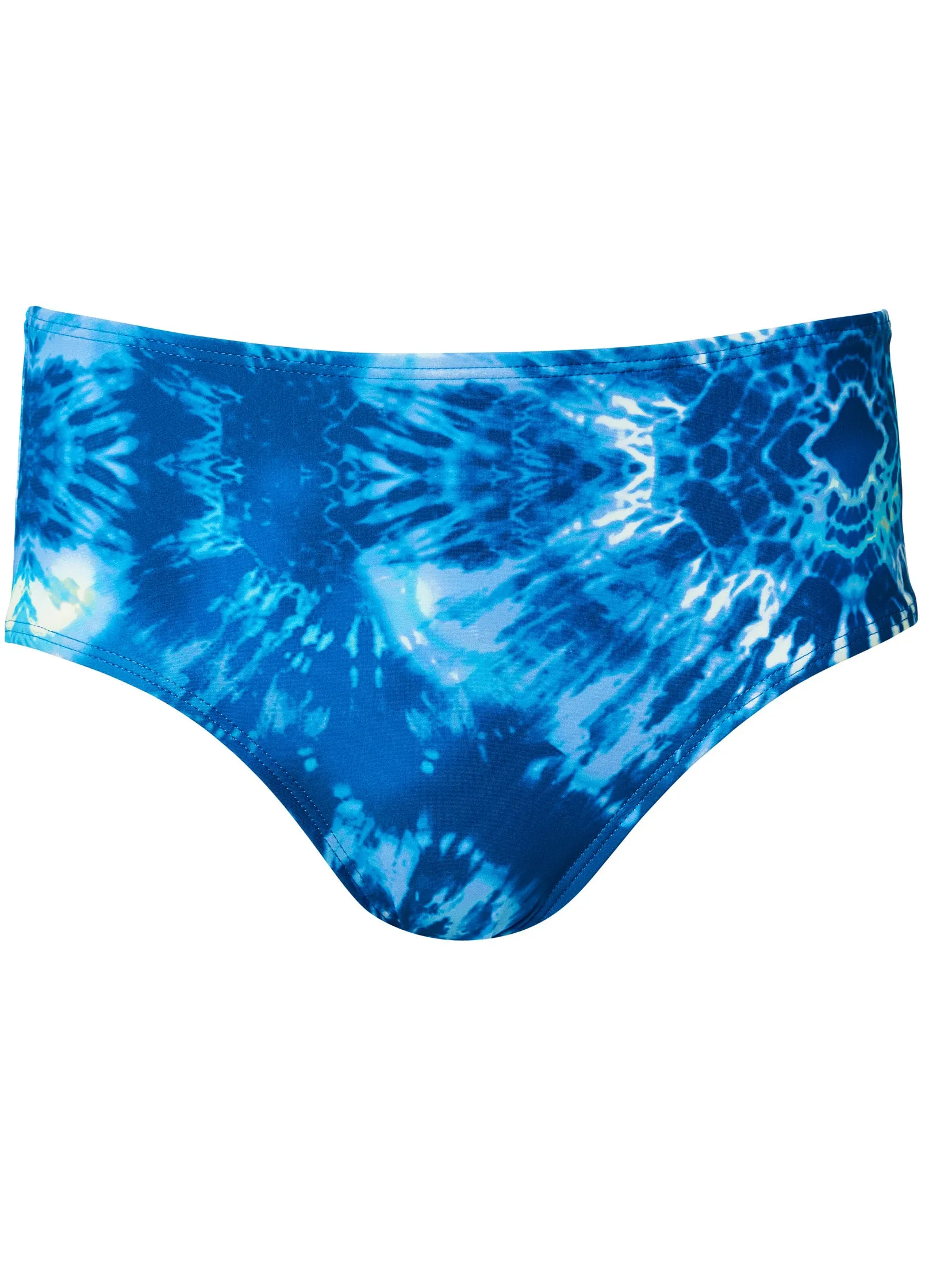 High-Waist Bikini Bottom - Blew Tie Dye