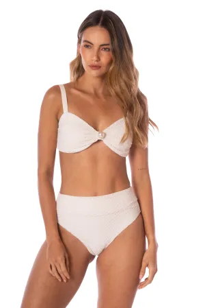 I'm White Mesh Sporty Bikini Top