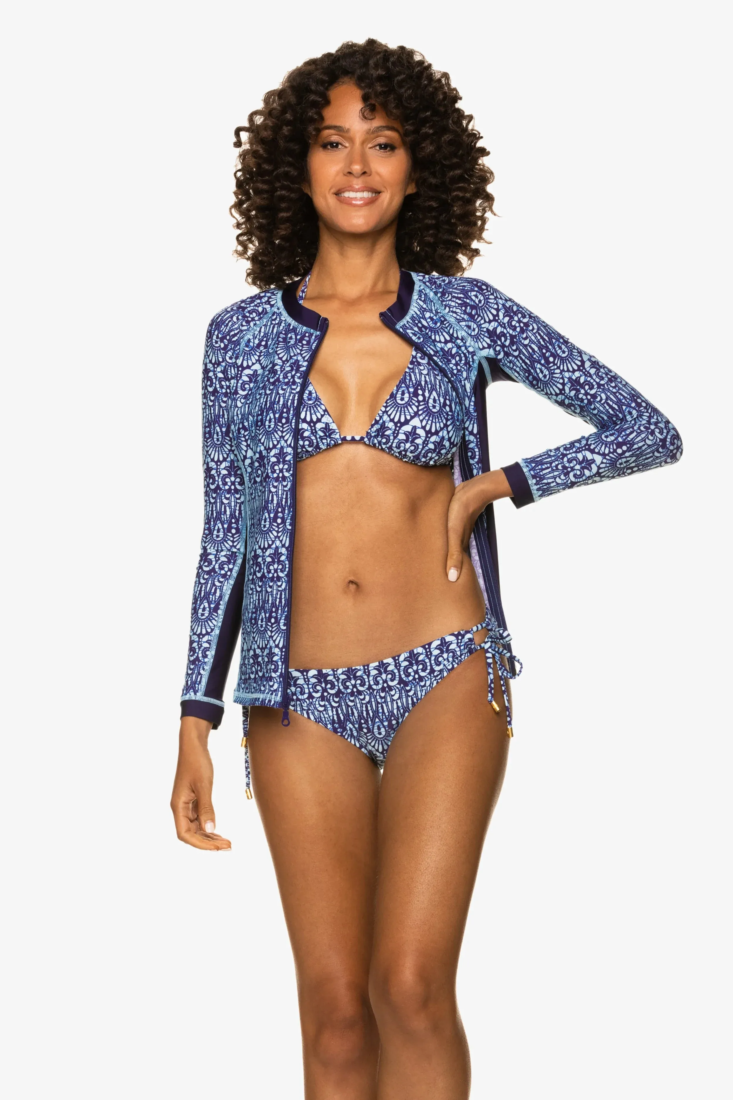 Island Rash Guard Upf 50   |  Island Batik Navy