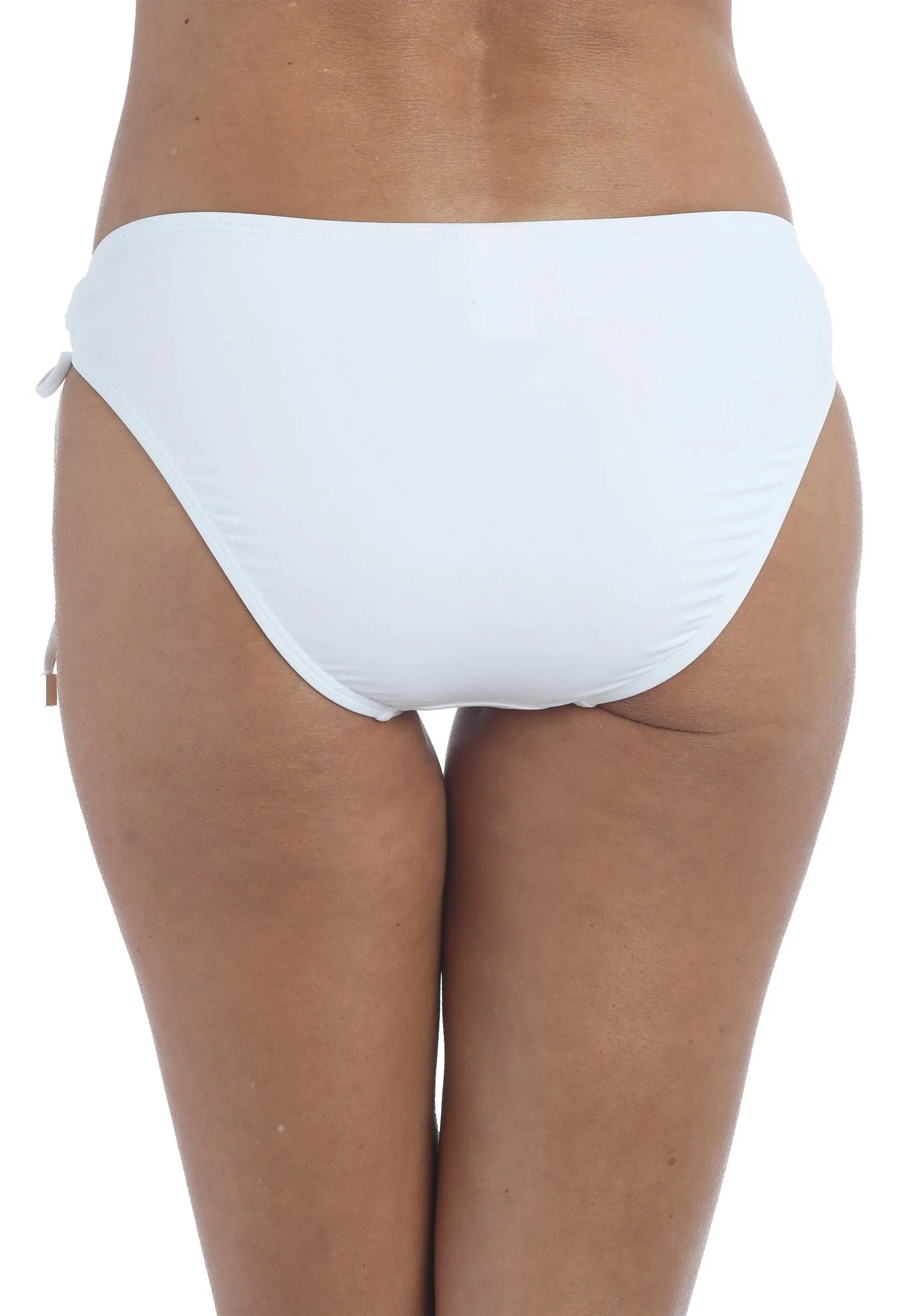 La Blanca White Adjustable Loop Hipster Bottom