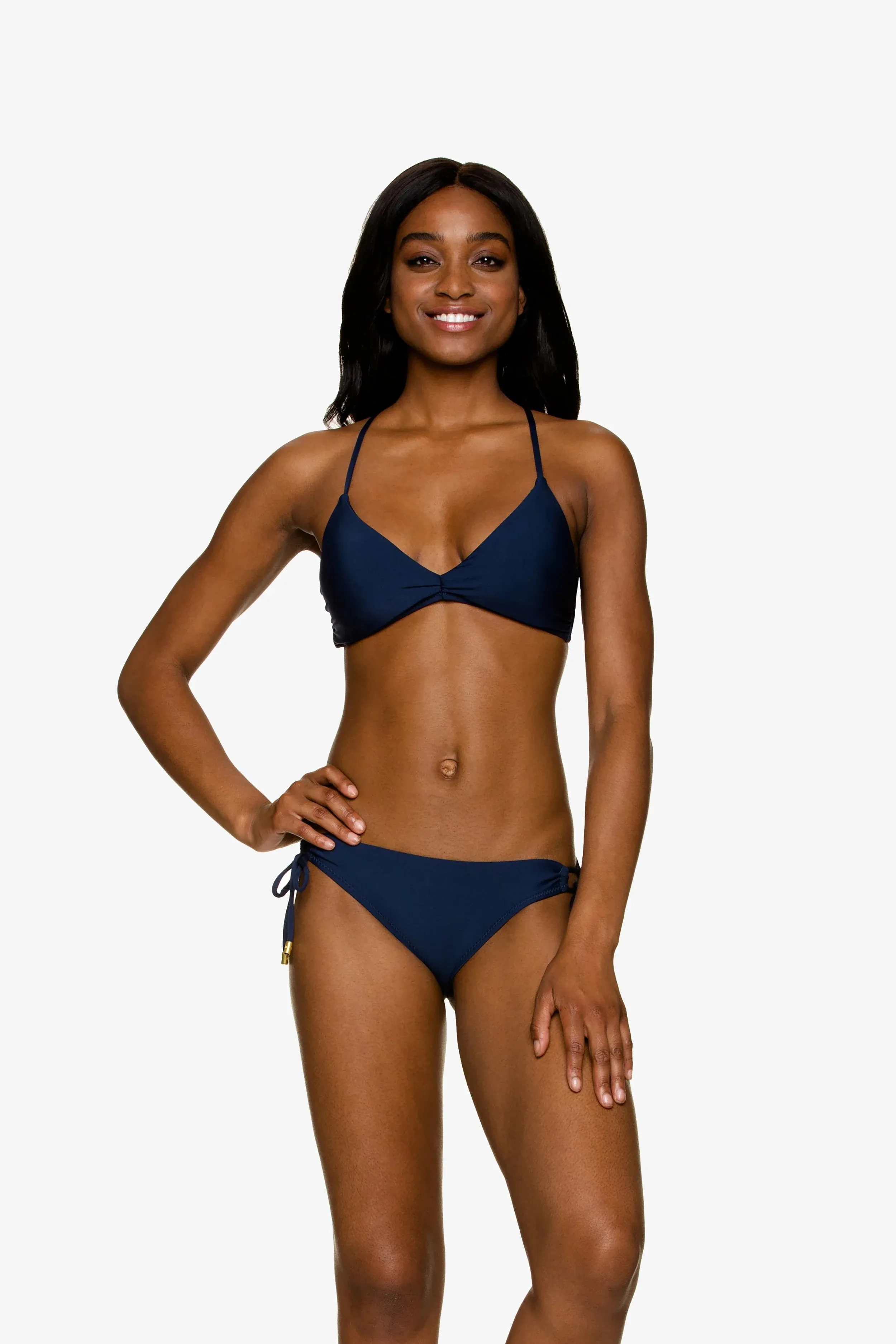 Lace Back Bralette  |  Navy
