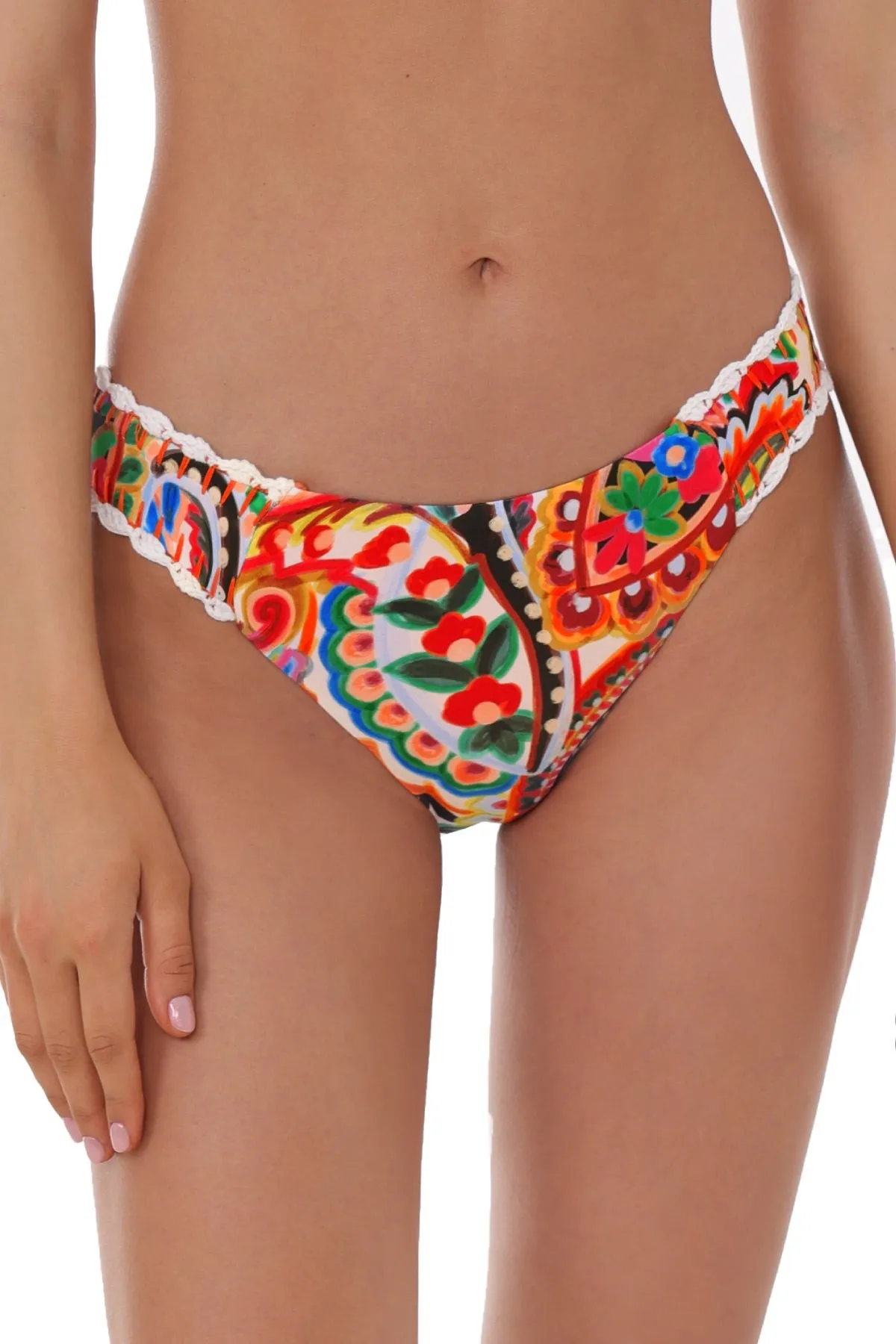 Lucky Brand Tropical Paisley Hipster Bottom