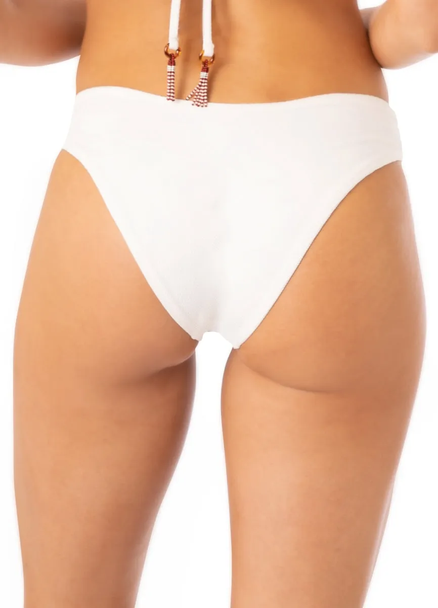 Maaji Antique White Valery Double V Bikini Bottom