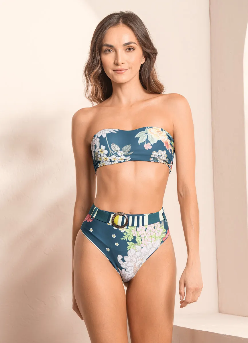 Maaji Barcode Tiffany Strapless Bandeau Bikini Top