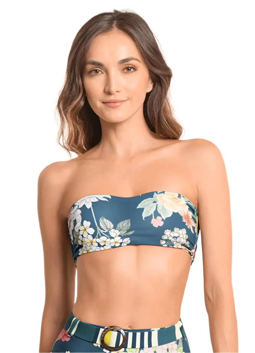 Maaji Barcode Tiffany Strapless Bandeau Bikini Top