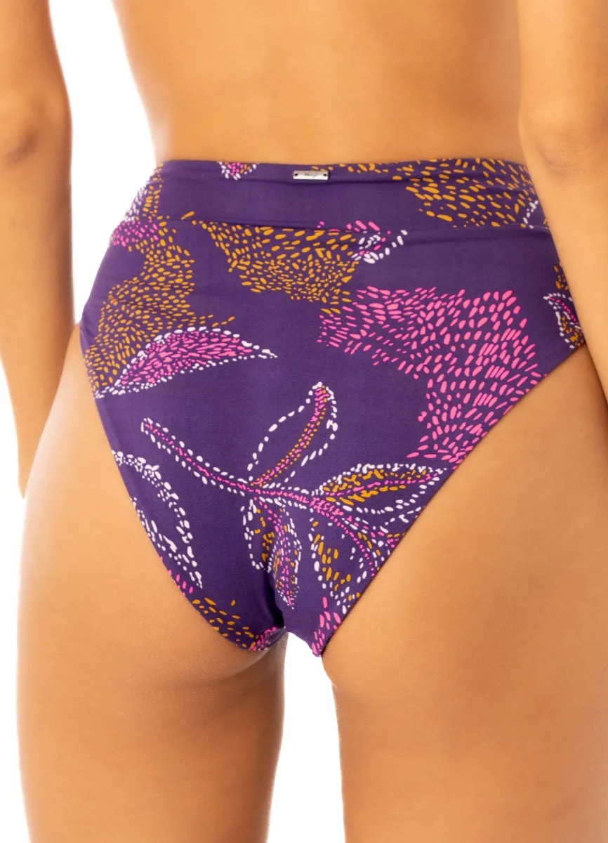 Maaji Batik Floral Suzy Q High Rise/High Leg Bikini Bottom
