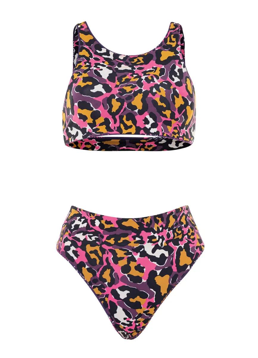 Maaji Batik Floral Suzy Q High Rise/High Leg Bikini Bottom