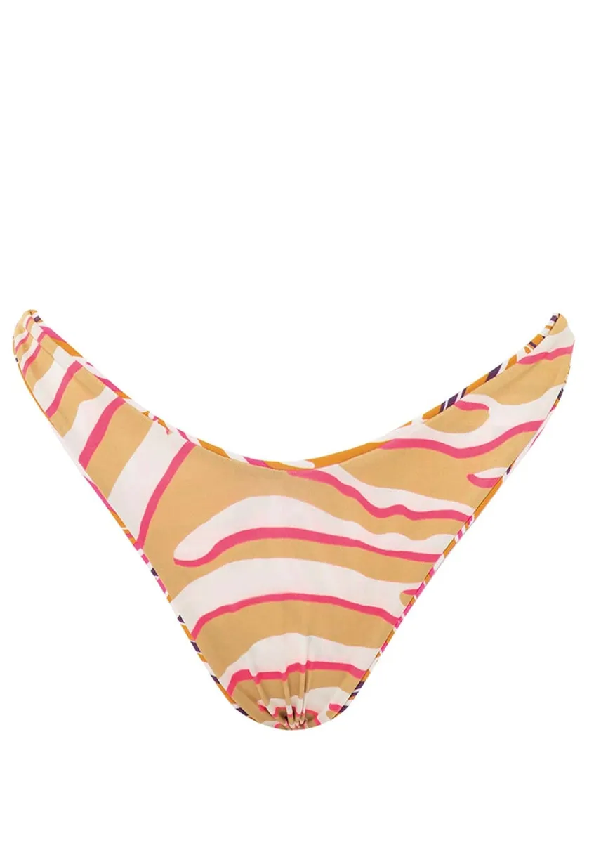 Maaji Caramel Foliage Splendourous High Leg Bikini Bottom