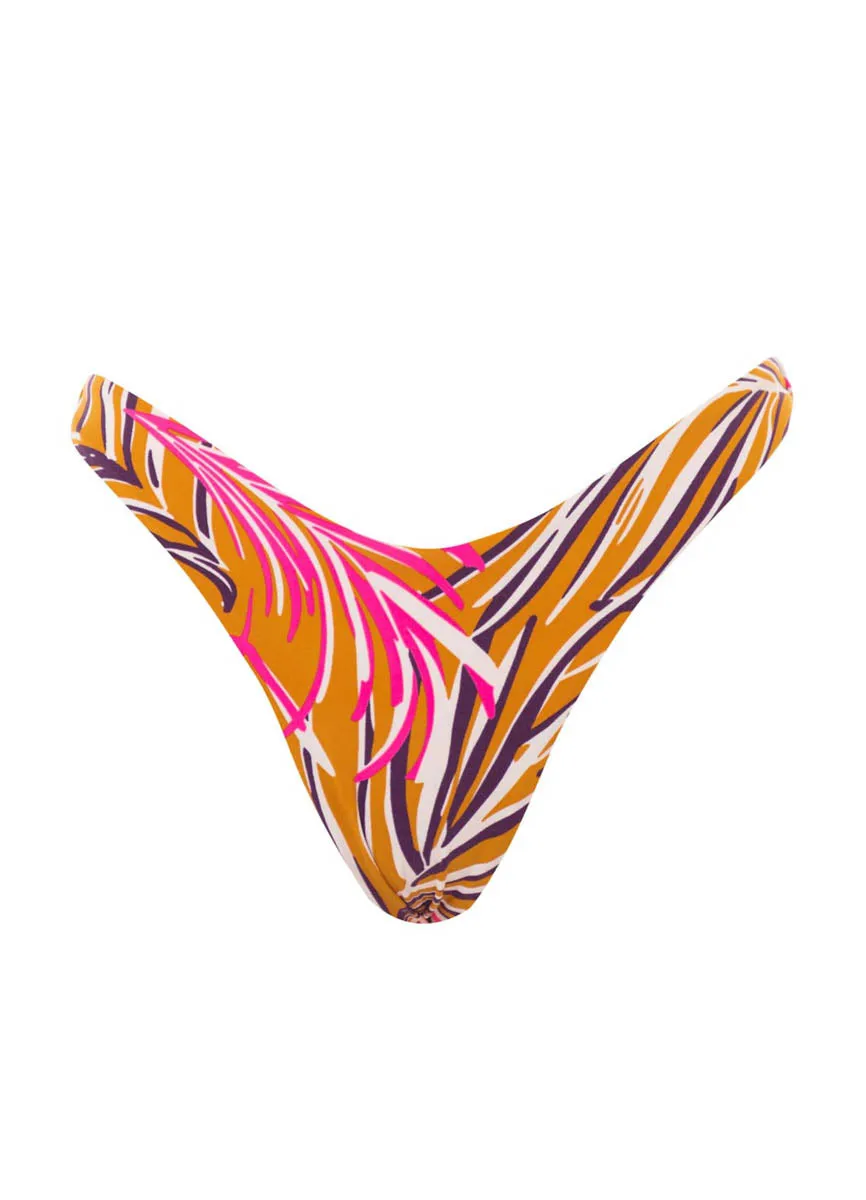 Maaji Caramel Foliage Splendourous High Leg Bikini Bottom