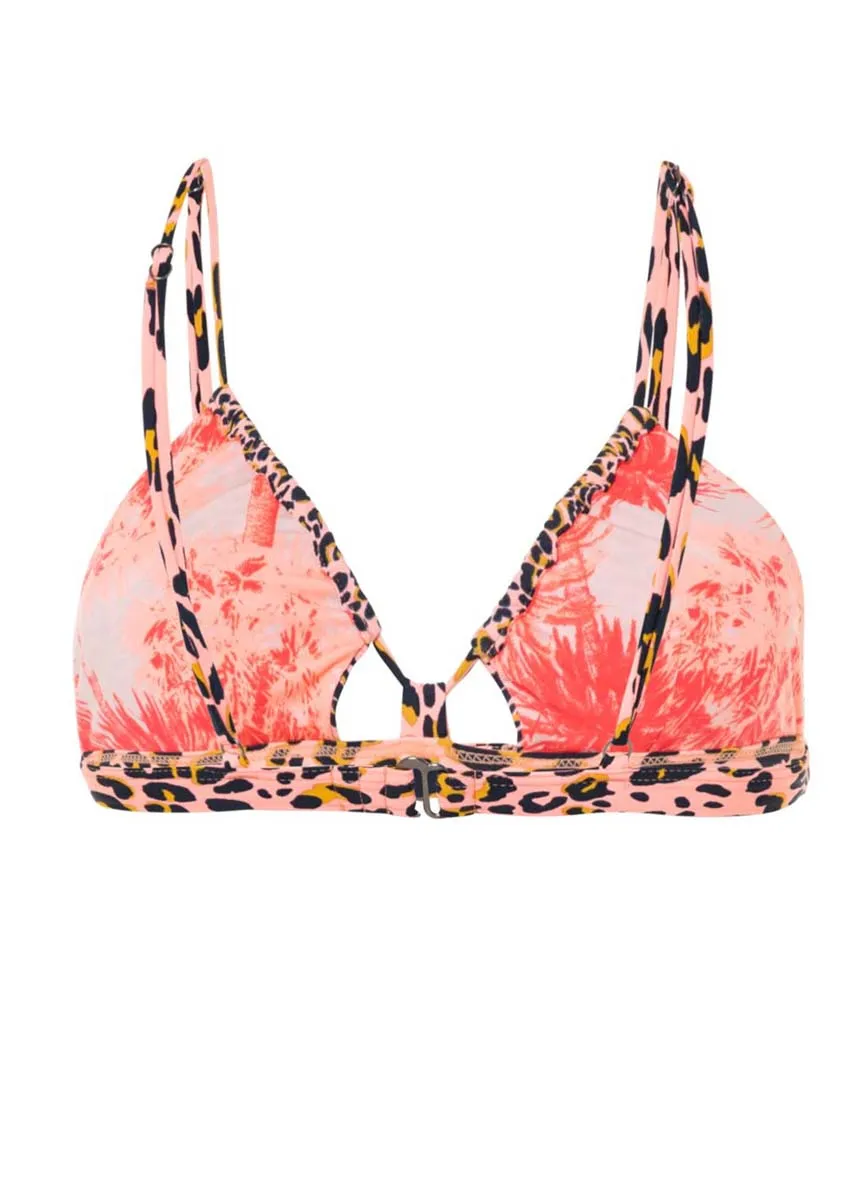 Maaji Coral Panther Cintia Classic Bralette Bikini Top