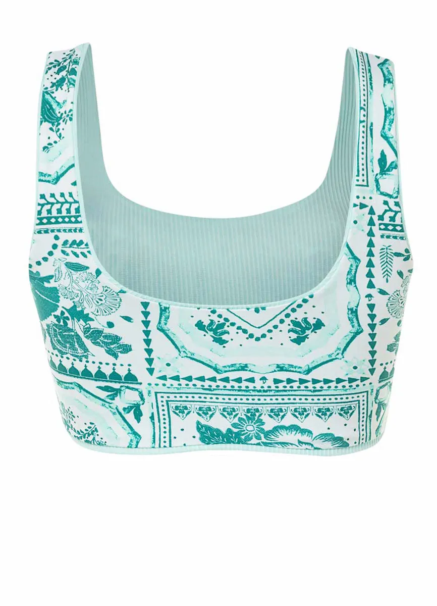 Maaji Fair Aqua Izzy Sporty Bralette Bikini Top