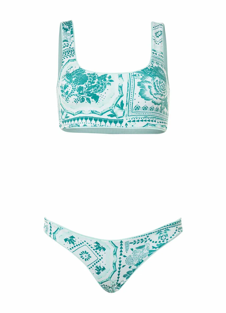 Maaji Fair Aqua Izzy Sporty Bralette Bikini Top
