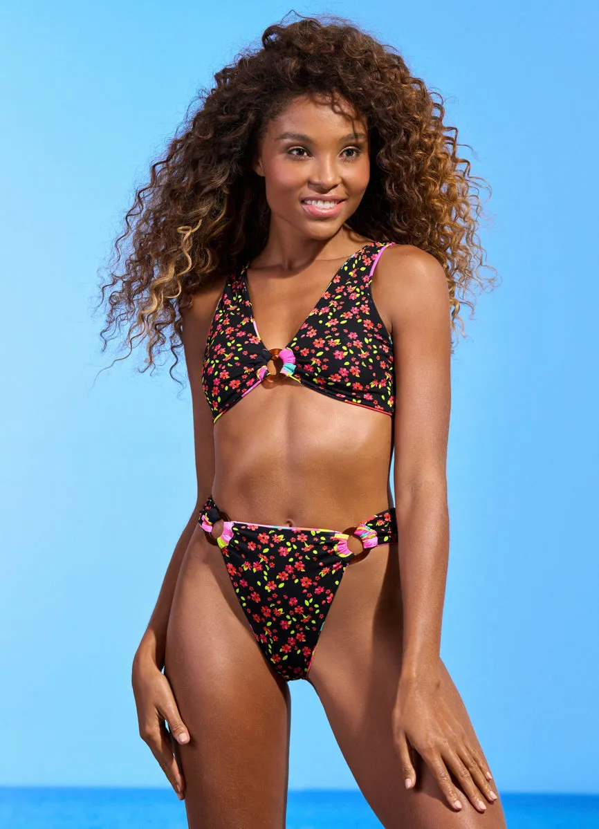 Maaji Flory Talia Ring Front Bralette Bikini Top