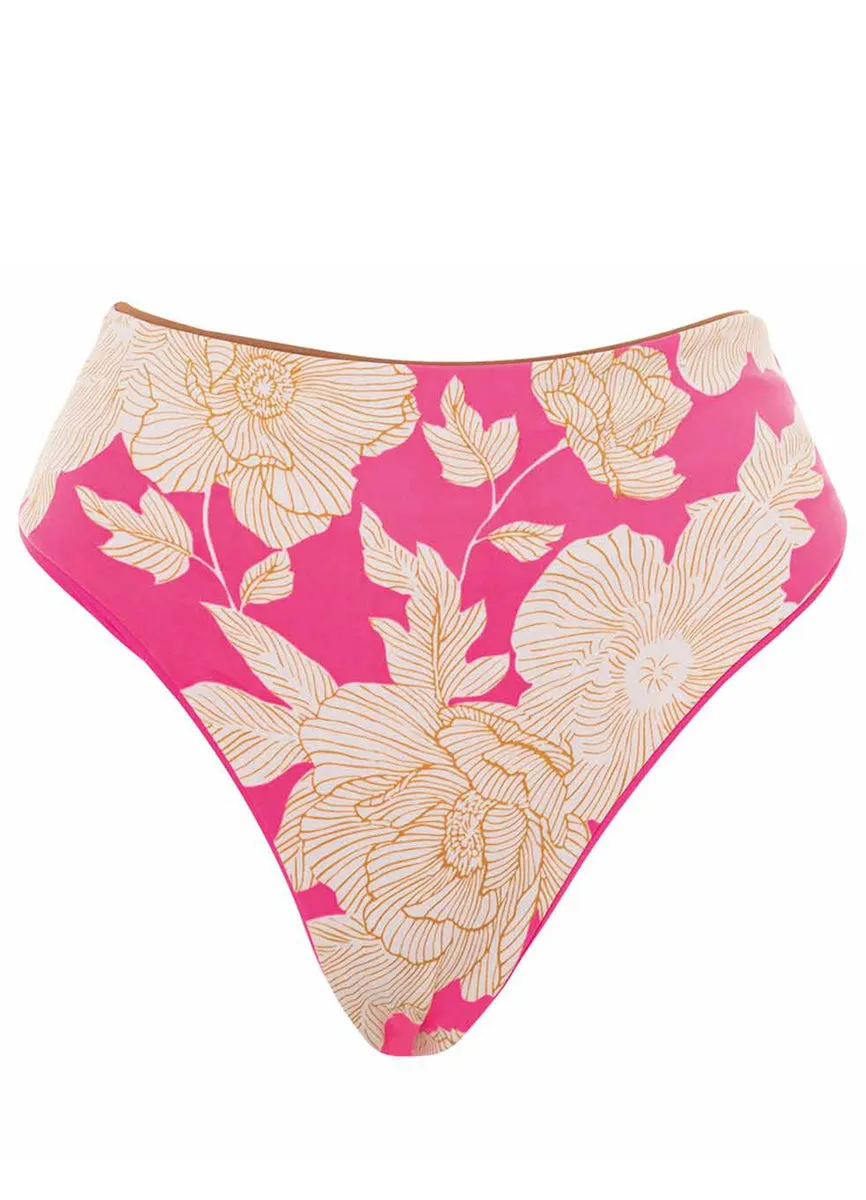 Maaji Radiant Pink Suzy Babe High Rise Bikini Bottom