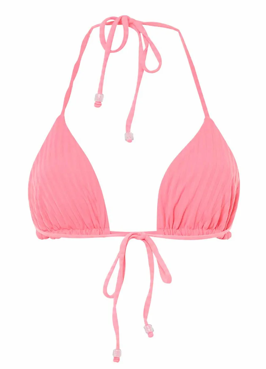 Maaji Sea Pink Balmy Sliding Triangle Bikini Top
