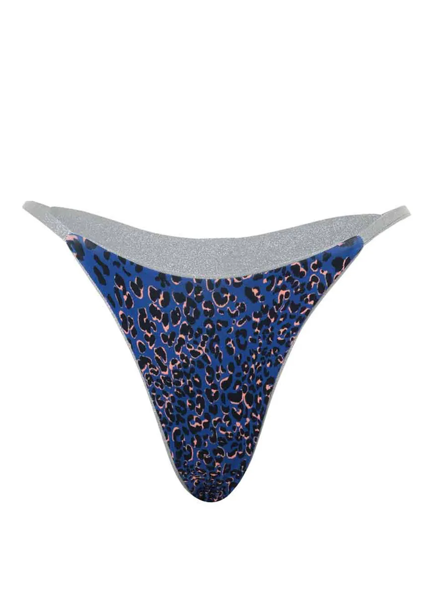 Maaji Silver Shine Micro Midi Single Strap Bikini Bottom