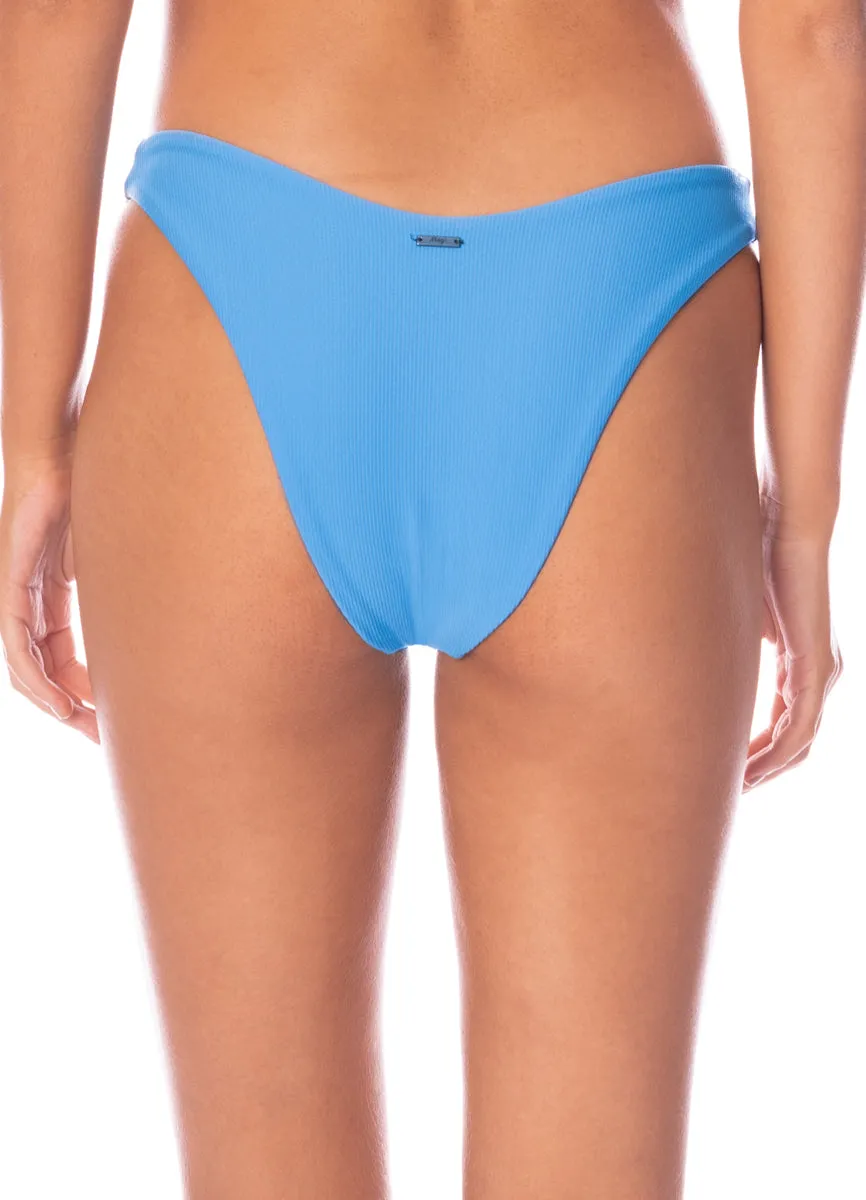 Maaji Stone Blue Splendour Regular Rise Thin Side Bikini Bottom