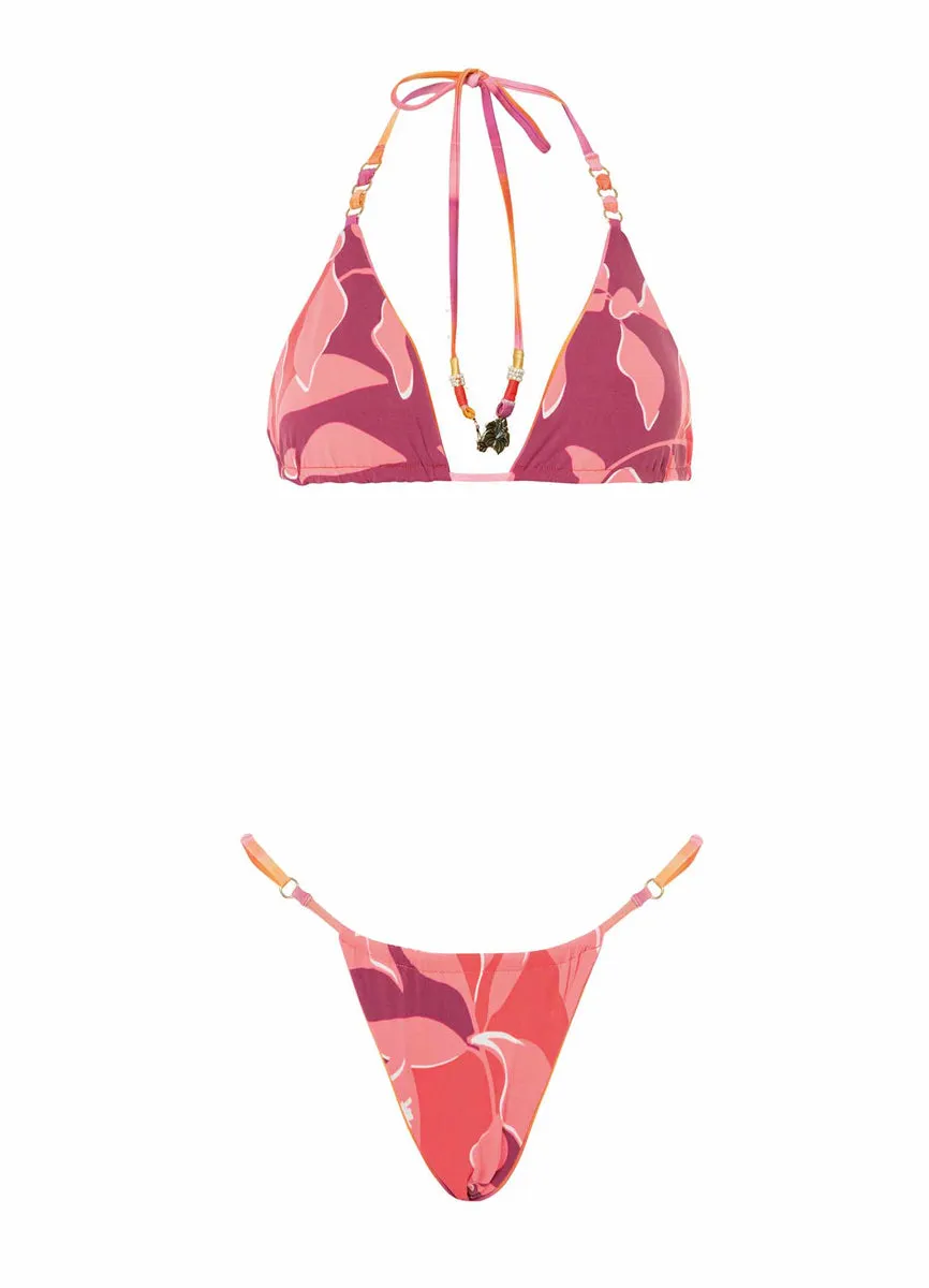 Maaji Sunrise Dye Balmy Rings Sliding Triangle Bikini Top