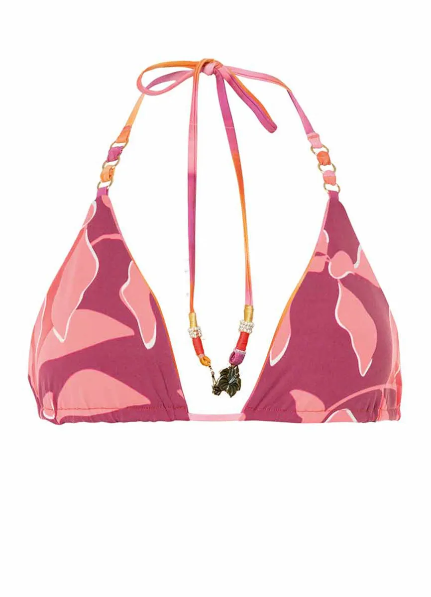 Maaji Sunrise Dye Balmy Rings Sliding Triangle Bikini Top