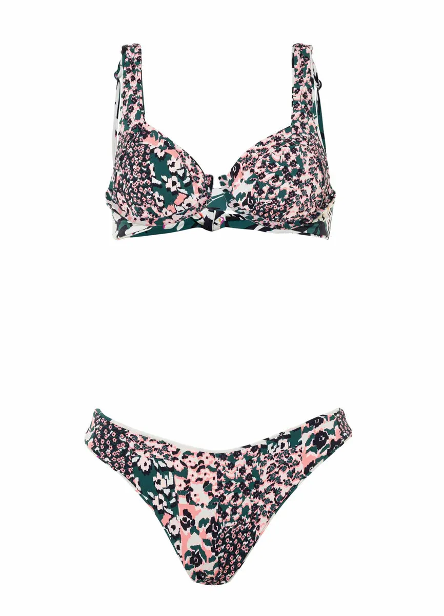Maaji Tropical Leaves Archie Unmolded Underwire Bikini Top