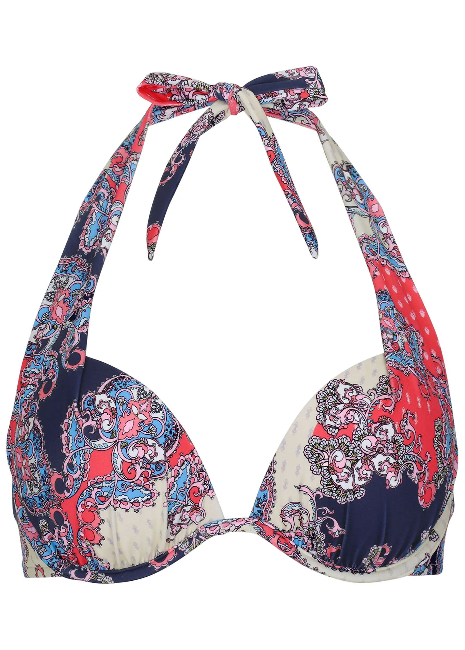 Marilyn Push-Up Enhancer Top - Paisley Foulard