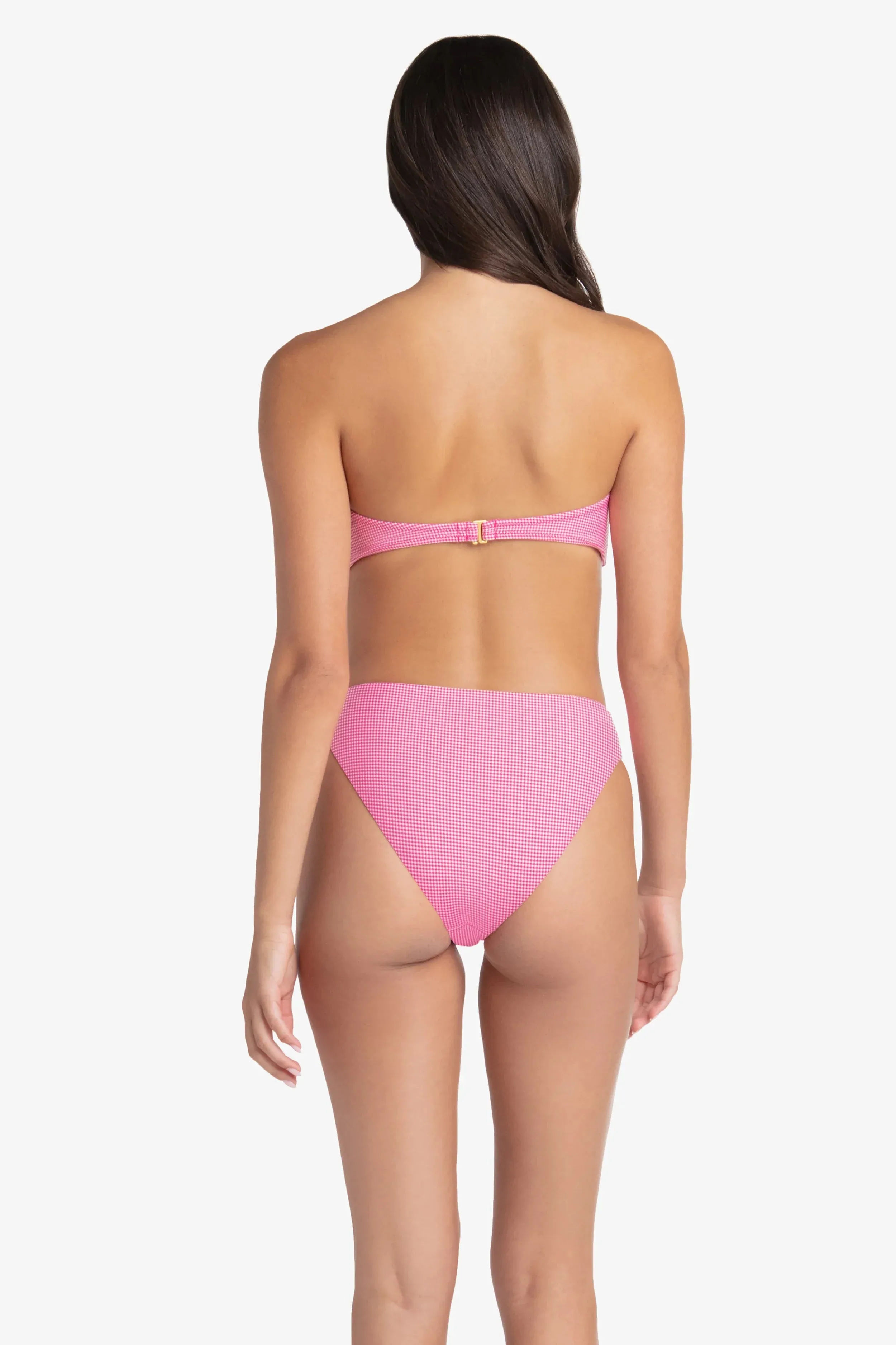 Midi Slimmer Bottom  |  Pink Gingham