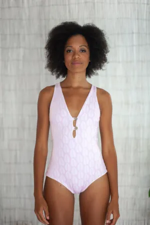 Midway Onesie| Pink Palm   Conch