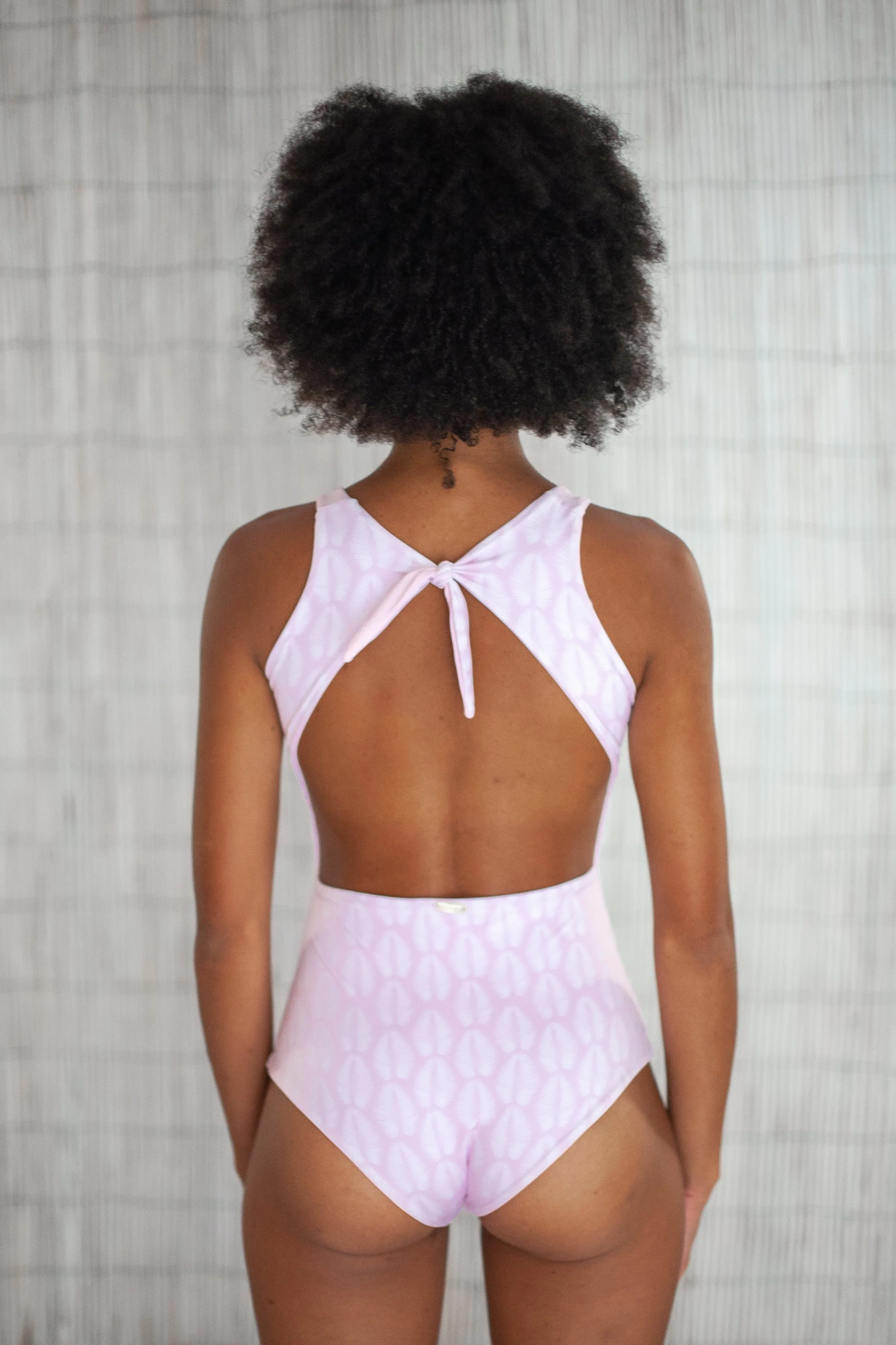 Midway Onesie| Pink Palm   Conch