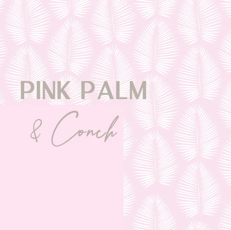 Midway Onesie| Pink Palm   Conch
