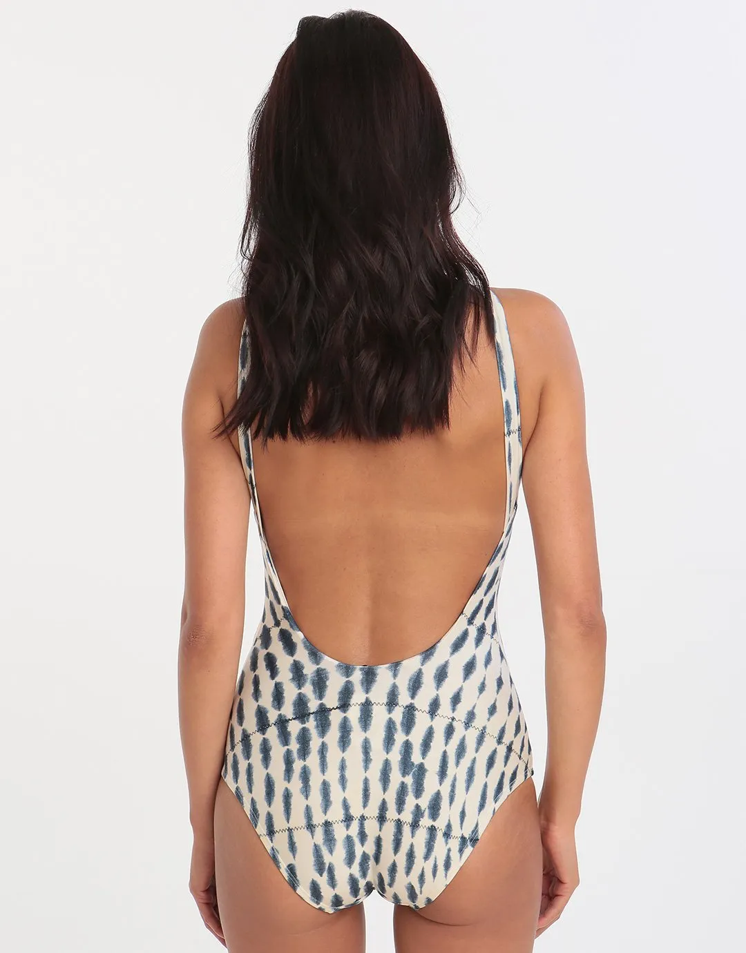 Mini Padang Halter Ring Maillot - Print