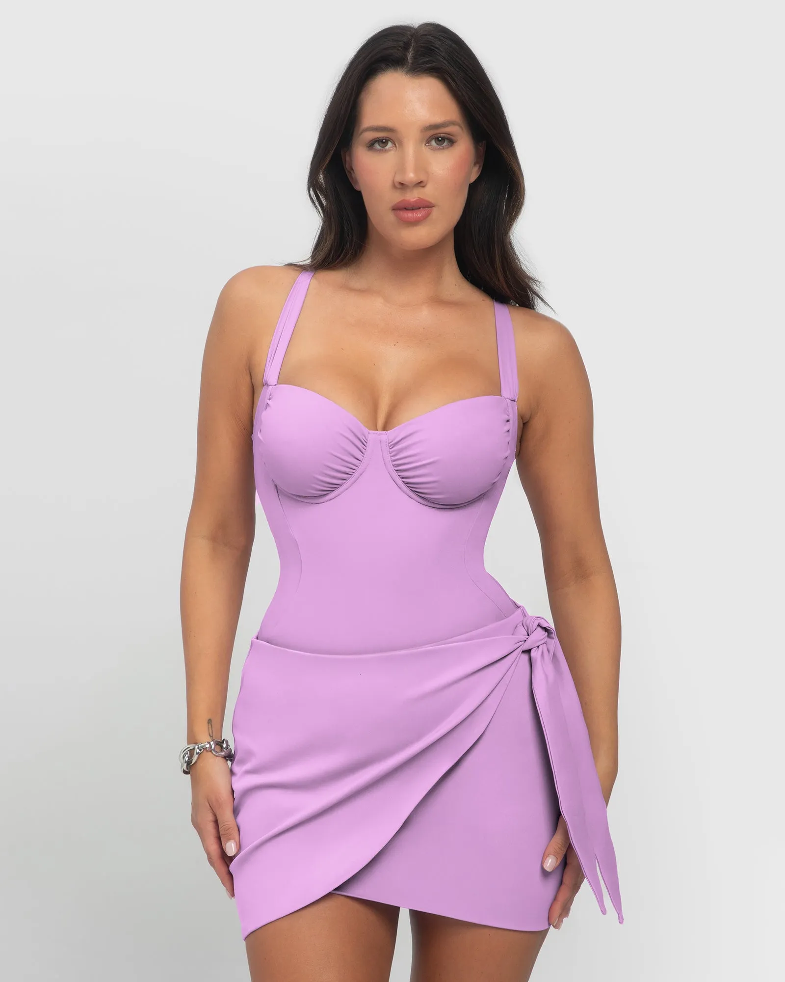 Mini Wrap Skirty - Wild Violet