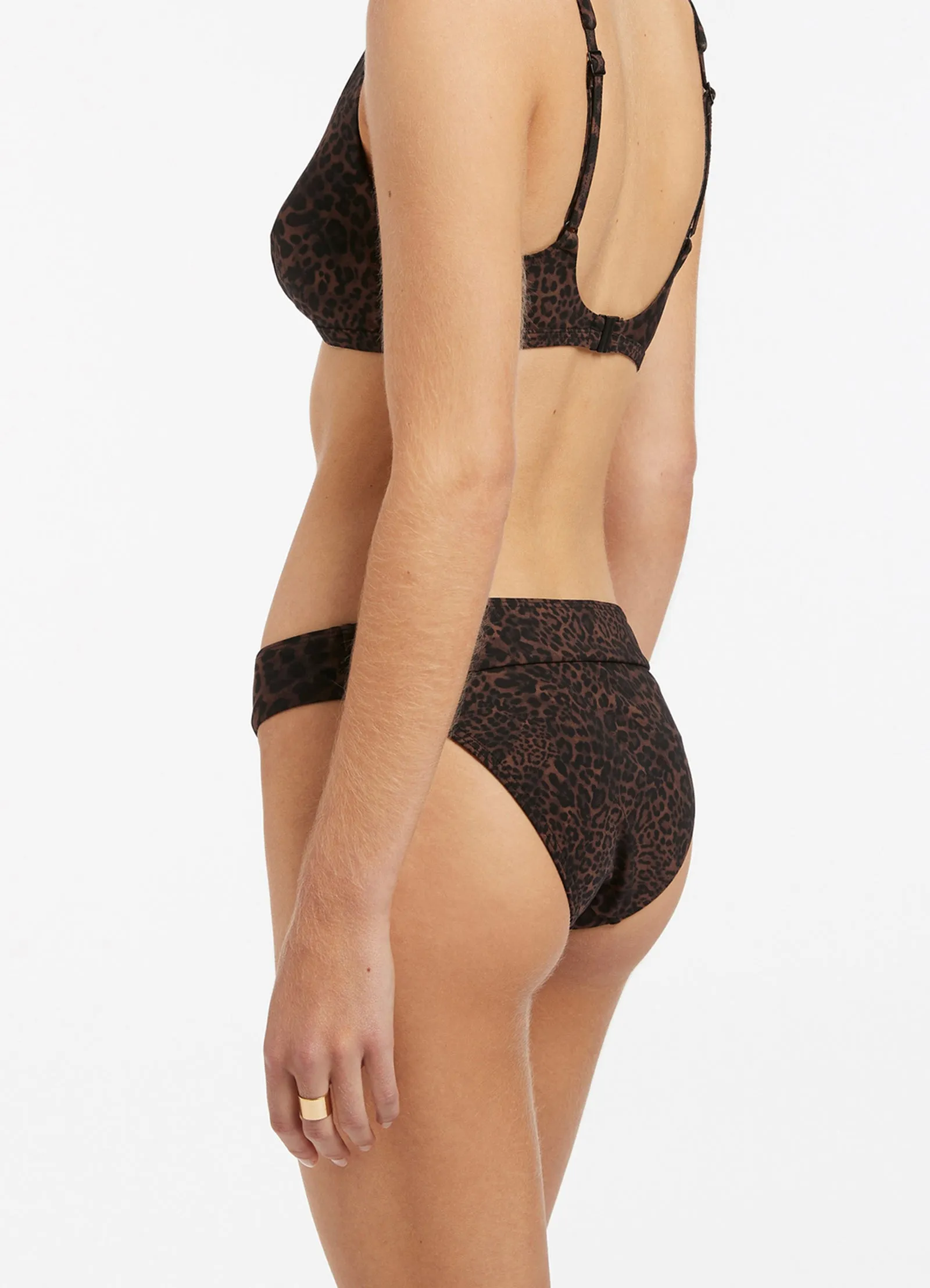 Pantera Banded Highleg Pant - Chocolate
