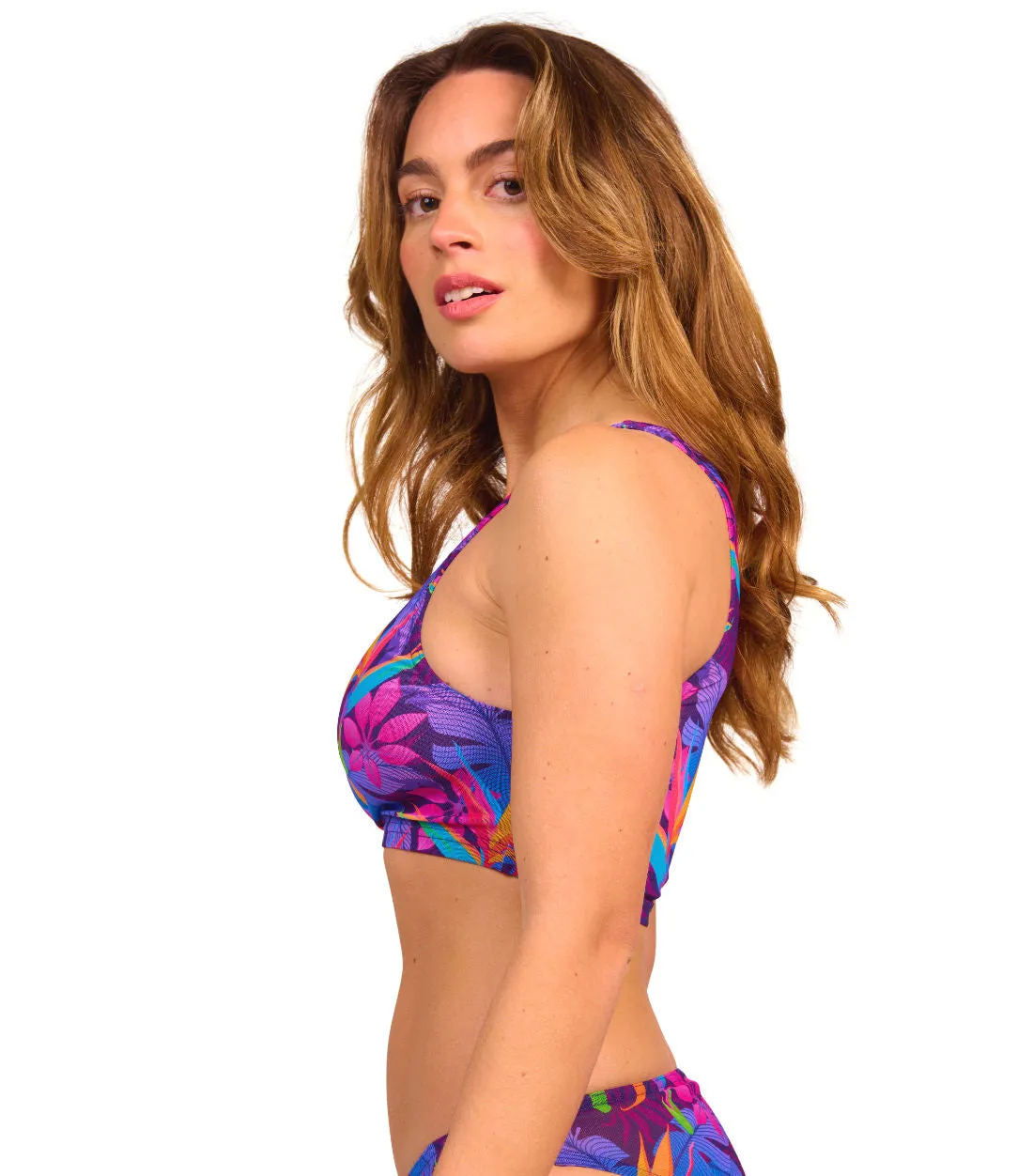Paradise Purple Tan Through Cropkini