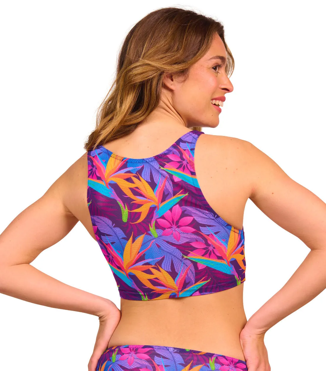 Paradise Purple Tan Through Cropkini