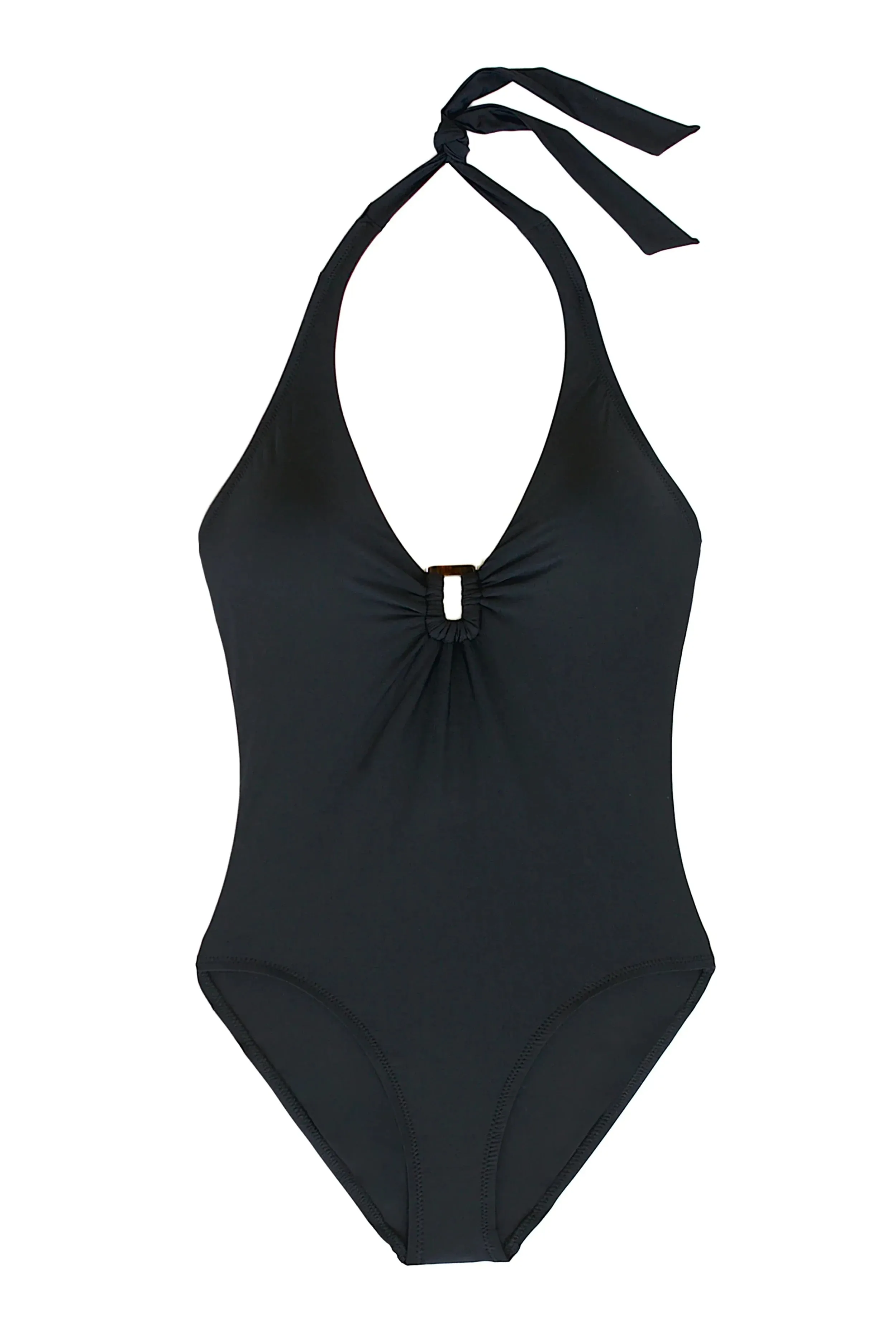 Plunge Tortoise One-Piece  |  Black
