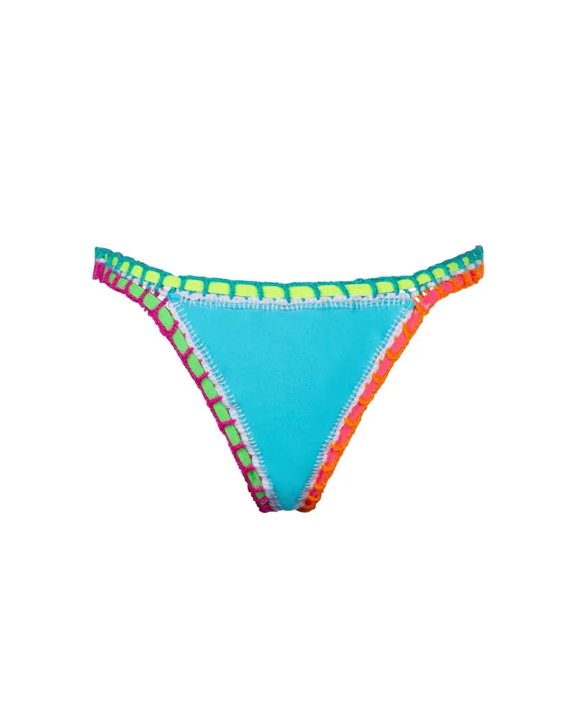 PQ Swim Ferrarini Pacific Blue Crochet Bottom