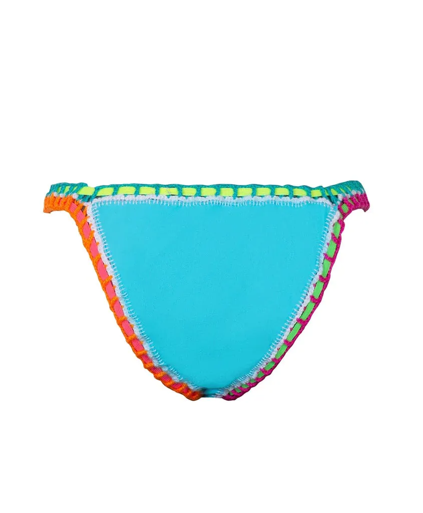 PQ Swim Ferrarini Pacific Blue Crochet Bottom