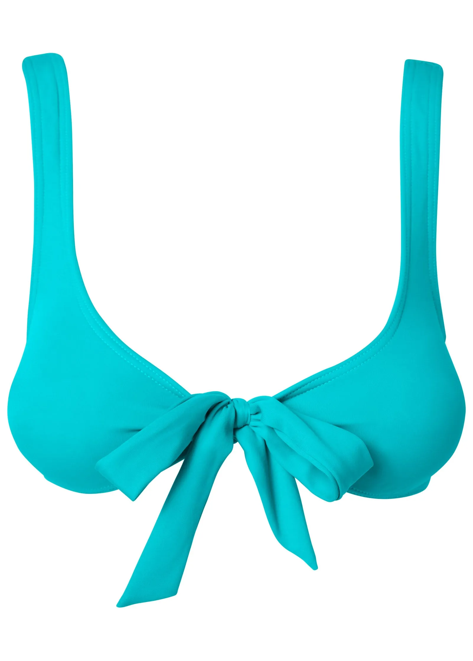 Retro Swim Bralette - Aqua Reef