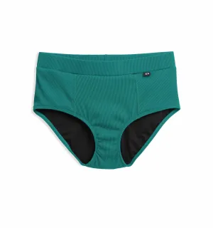 Ribbed Swim High Waisted Hipster - Parasailing